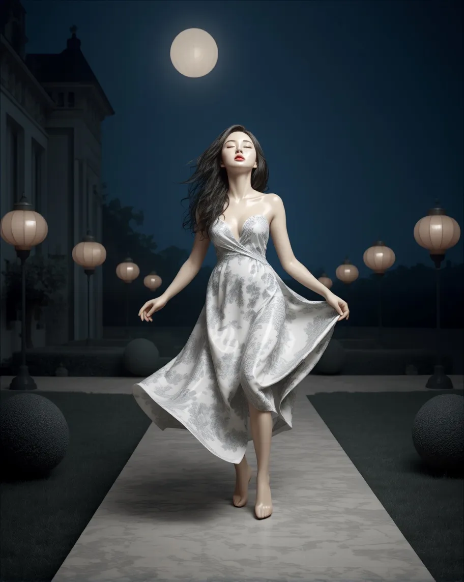 A haunting ethereal image a young - Free AI Photo Generator - starryai