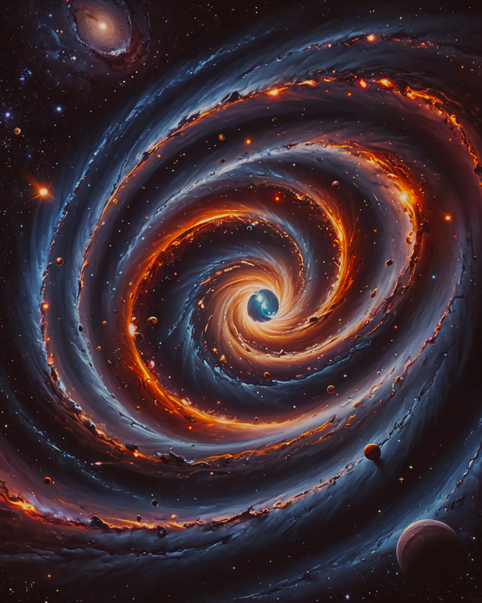 Black hole eating universe - Free AI Photo Generator - starryai