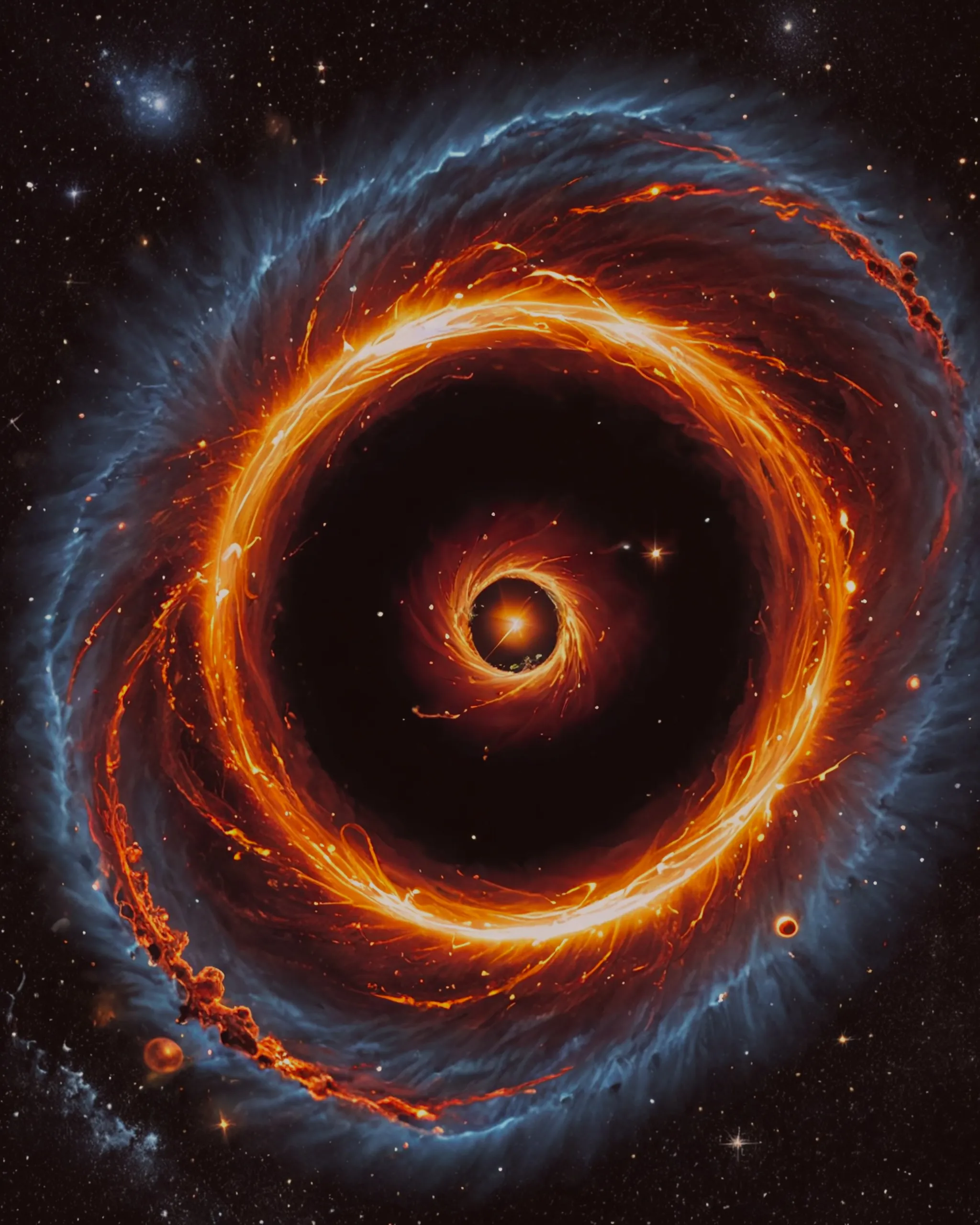 Black hole eating universe - Free AI Photo Generator - starryai