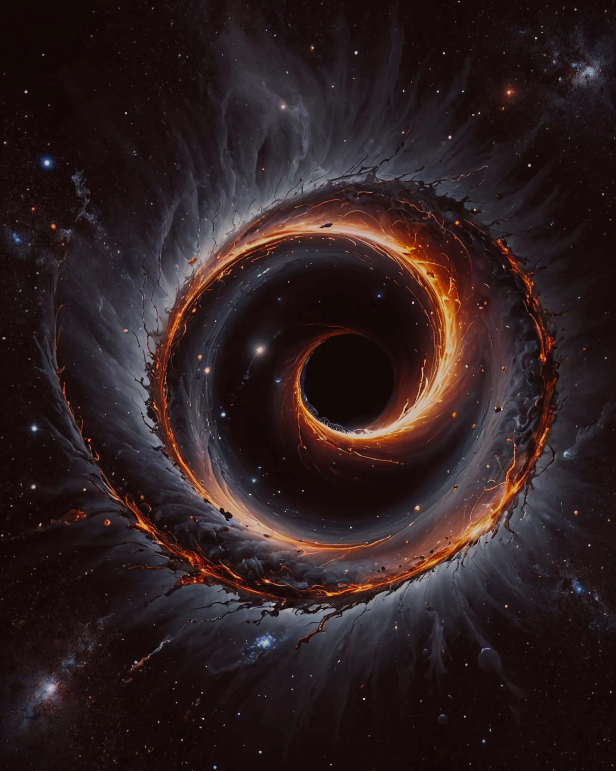 Black hole eating universe - Free AI Photo Generator - starryai