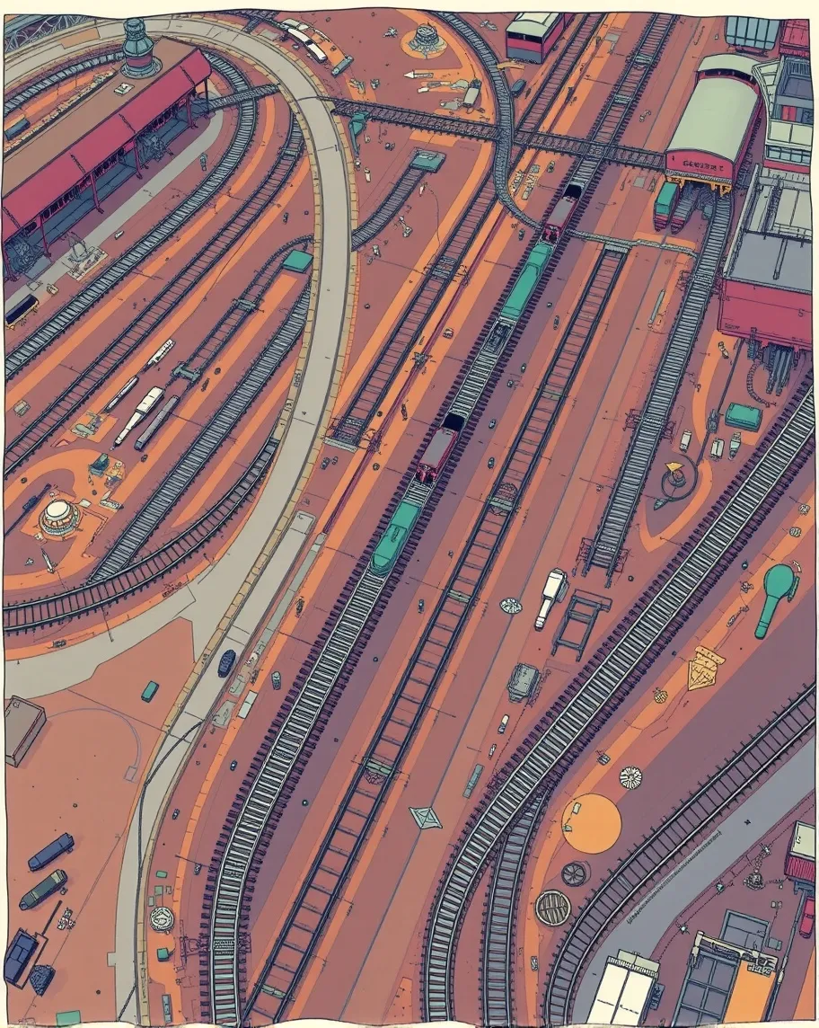 Draw Railroad Line! - Free AI Photo Generator - starryai