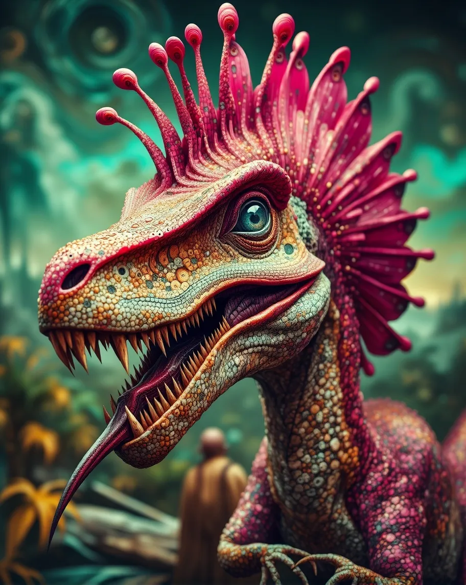 Crested Raptor - Free AI Photo Generator - starryai
