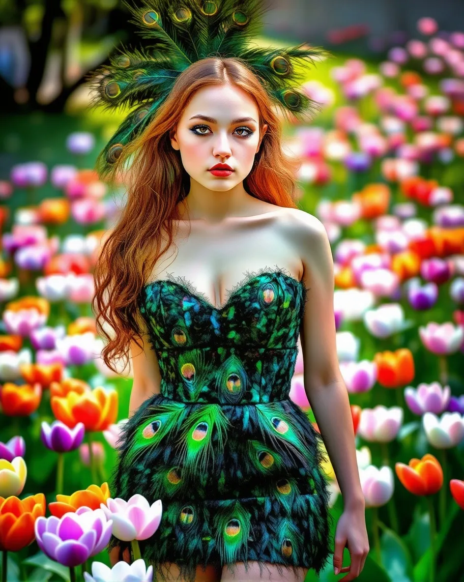 A gorgeous young woman hair made - Free AI Photo Generator - starryai