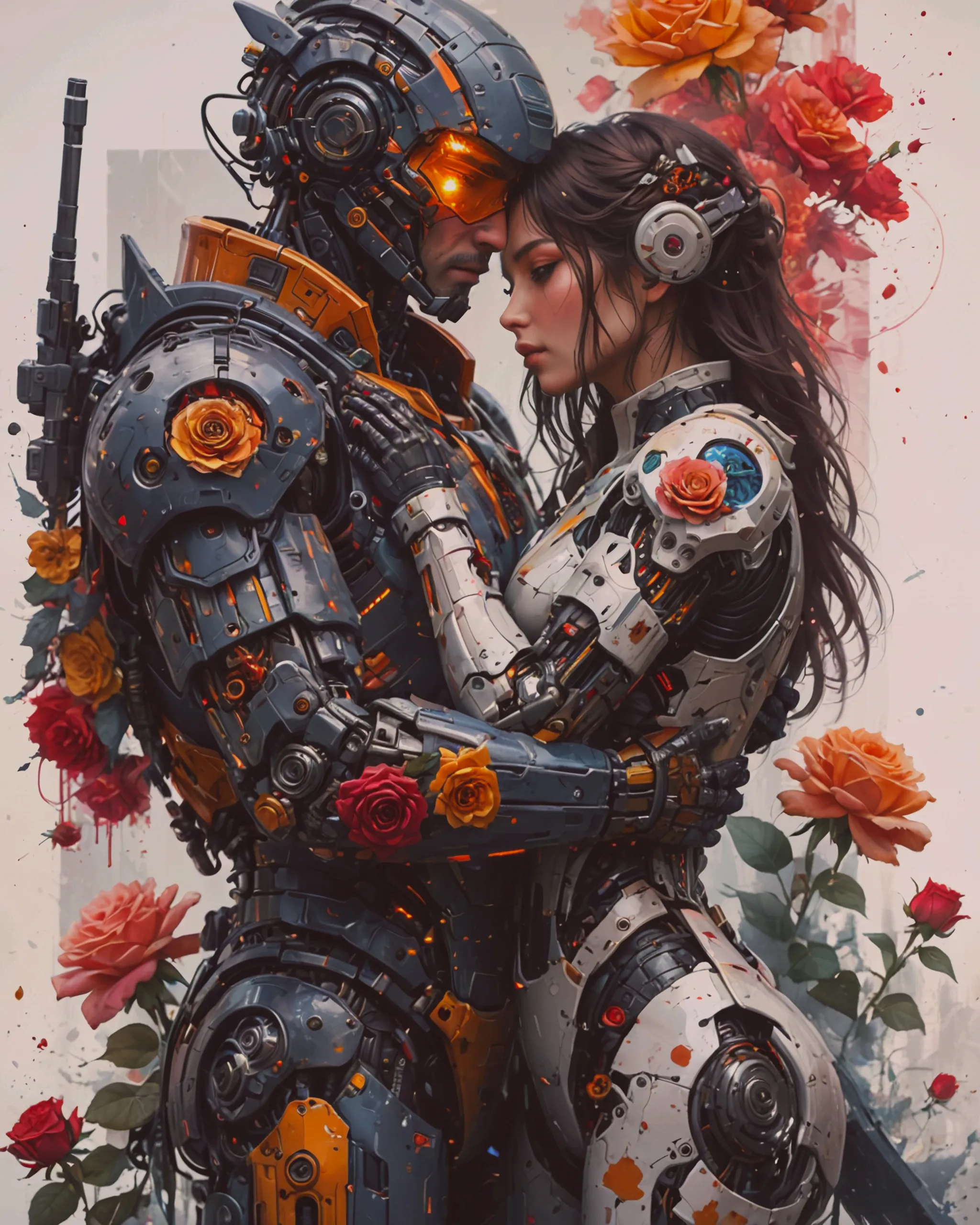 A detailed digital painting two - Free AI Photo Generator - starryai