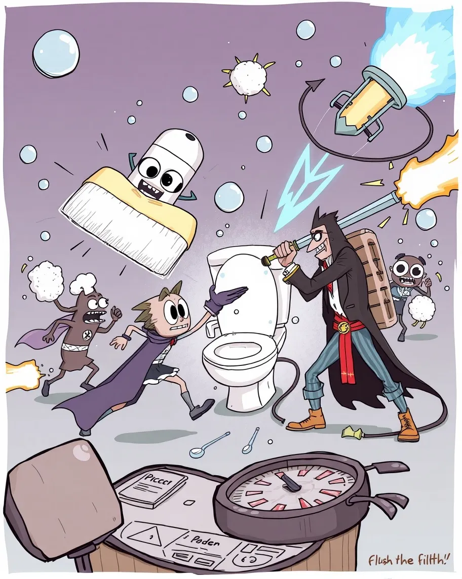 "Draw a chaotic battle: Sir brush - Free AI Photo Generator - starryai