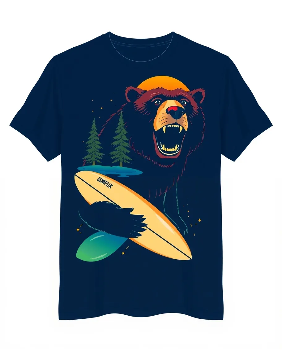 Bear Surfboard T-shirt