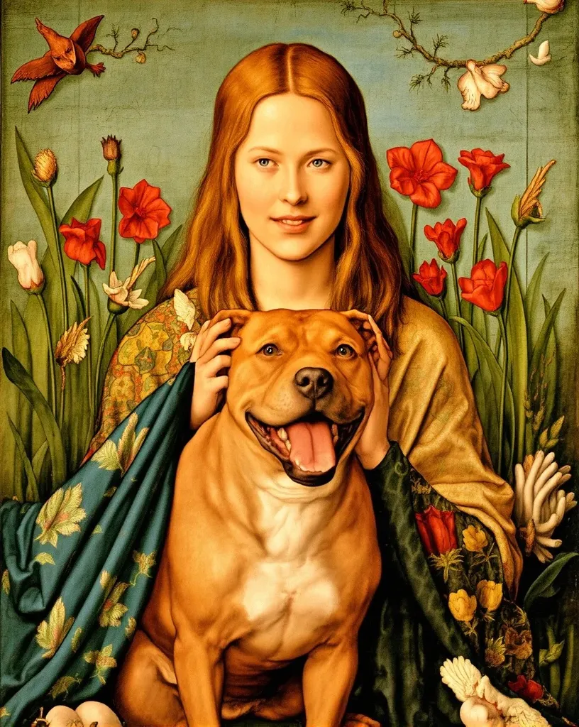 A young woman light brown hair - Free AI Photo Generator - starryai