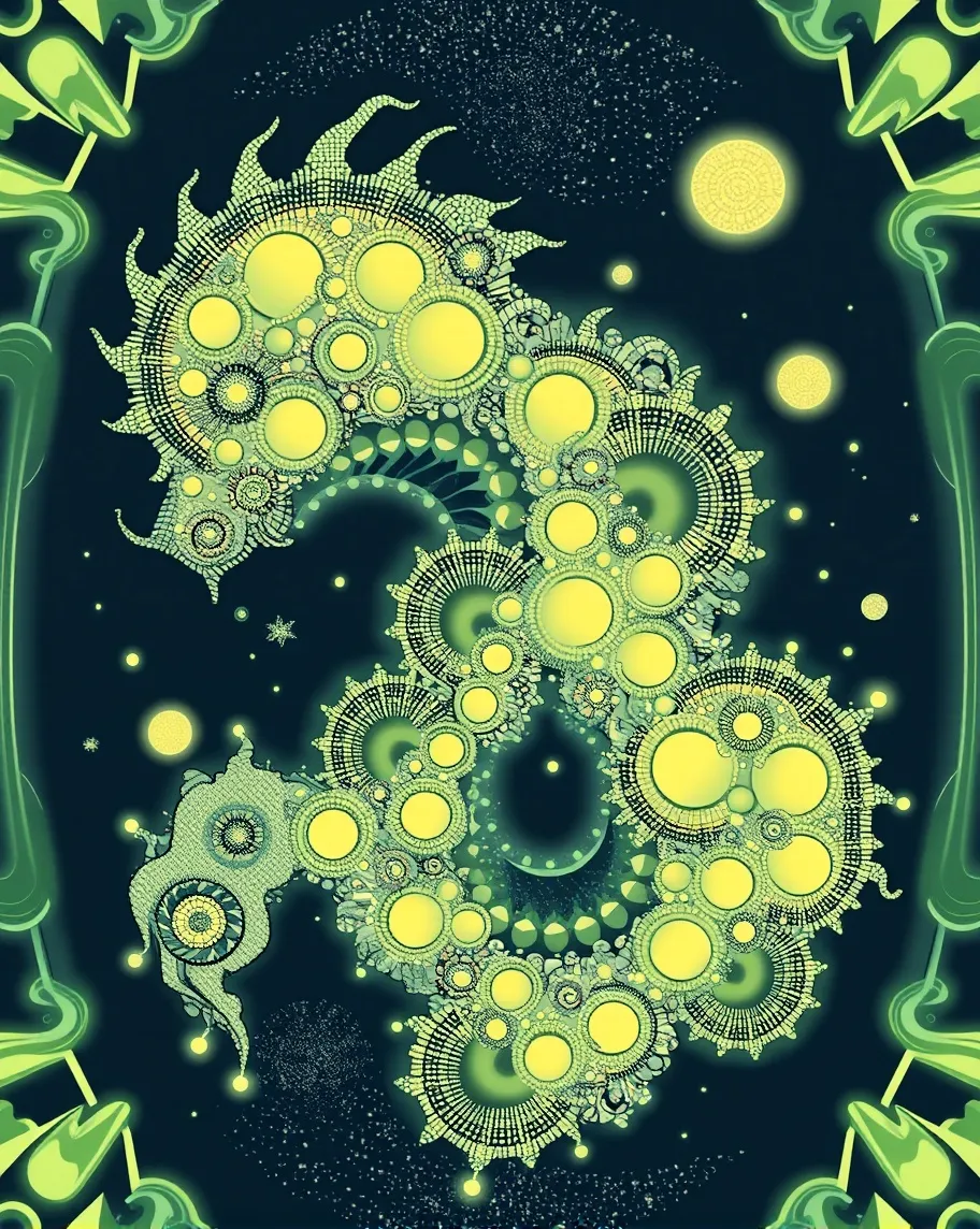 art style that mixes fractal - Free AI Photo Generator - starryai