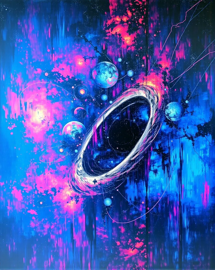 Imagine a vast, swirling universe - Free AI Photo Generator - starryai