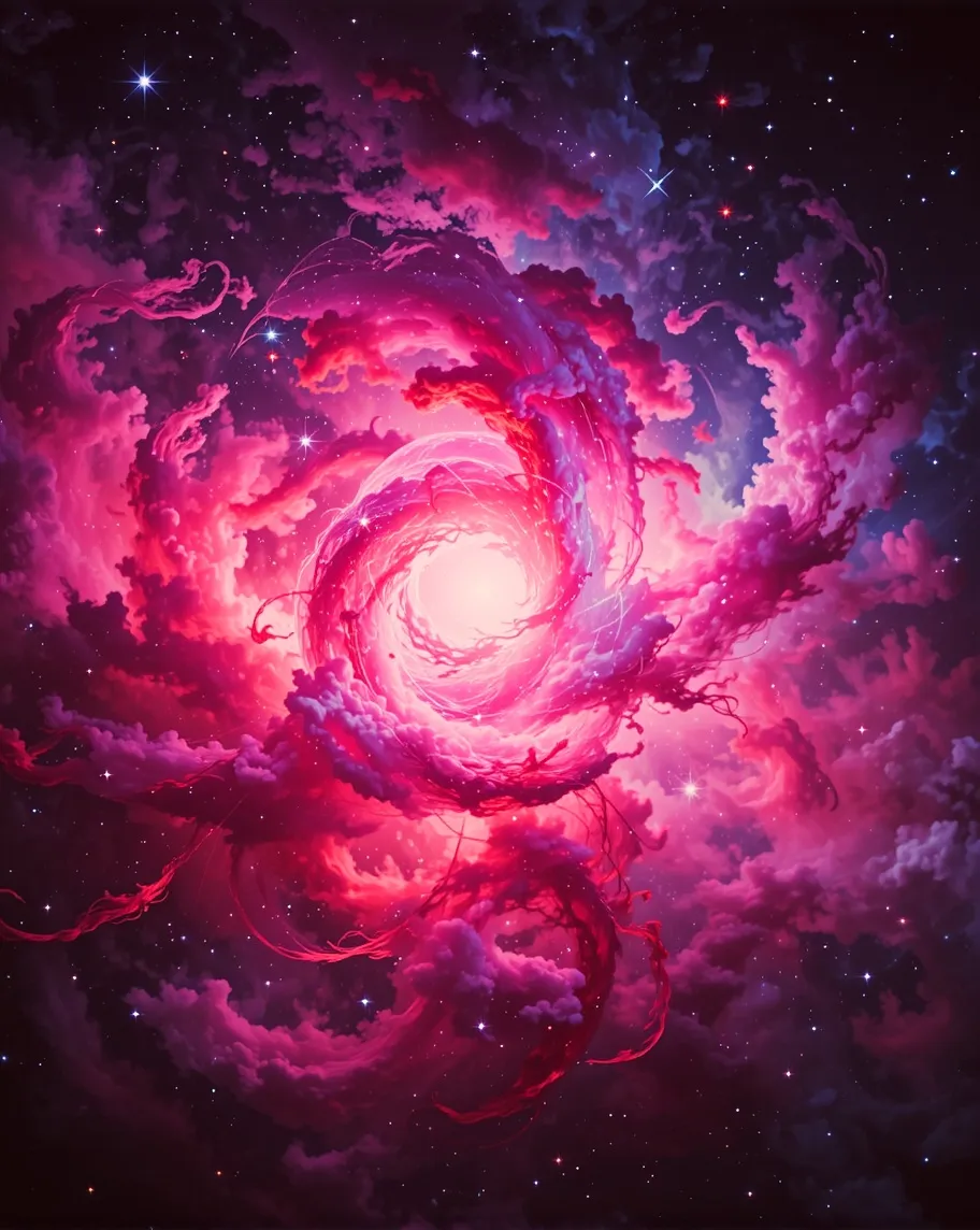 Neon Nebula Genesis - Free AI Photo Generator - starryai
