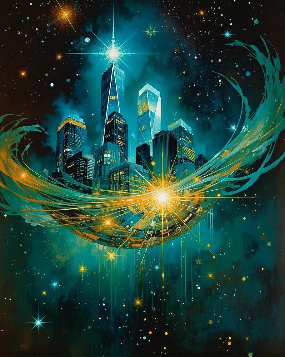 A Celestial City Floating on a - Free AI Photo Generator - starryai
