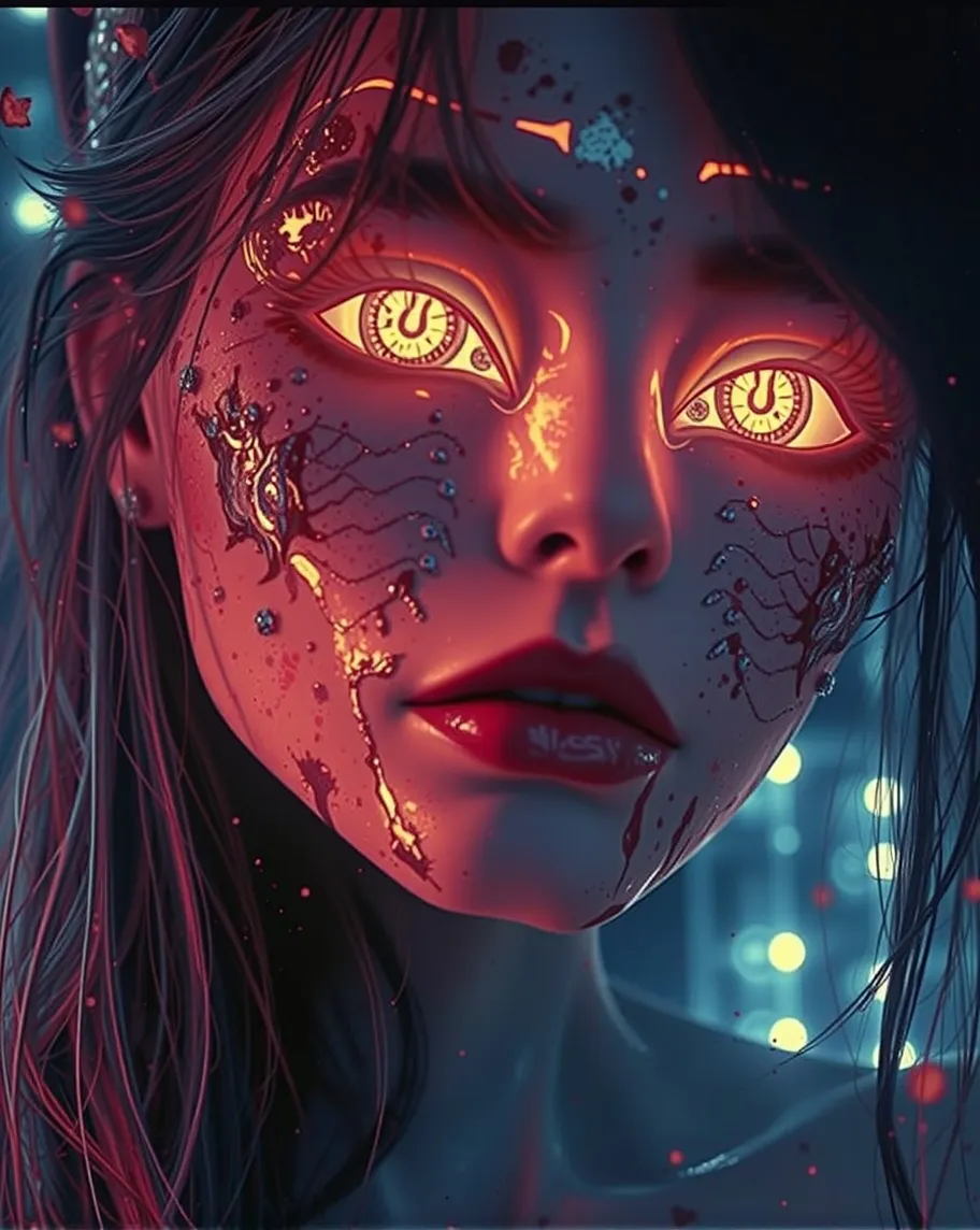 A Female Alien Humanoid Hybrid On - Free AI Photo Generator - starryai
