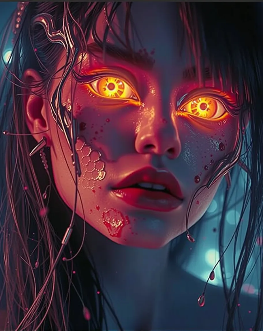 A Female Alien Humanoid Hybrid On - Free AI Photo Generator - starryai