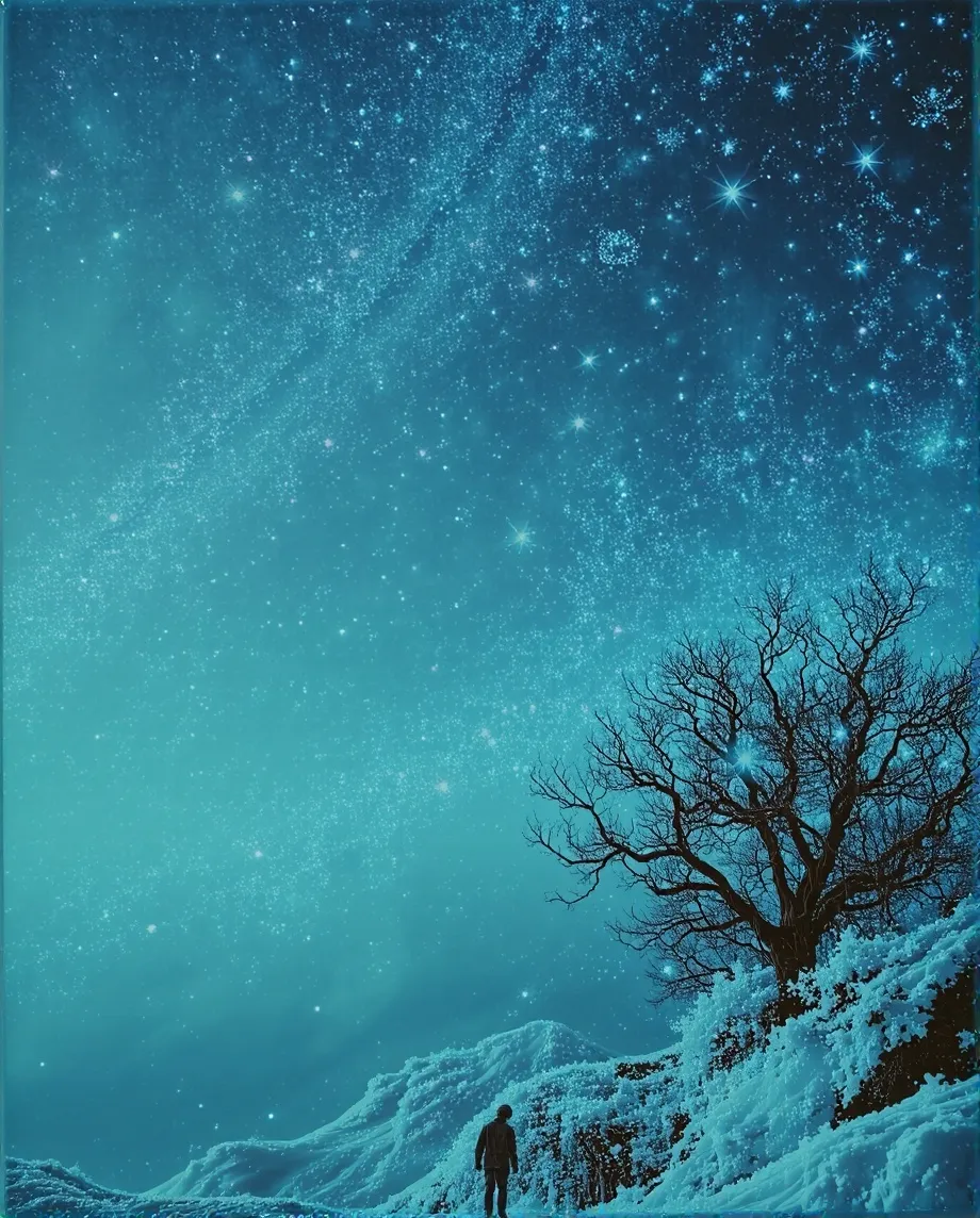 Looking up into night sky a array - Free AI Photo Generator - starryai
