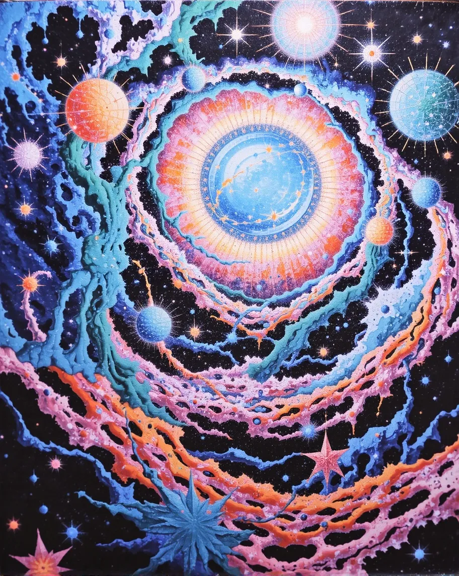Starry sky painting - Free AI Photo Generator - starryai