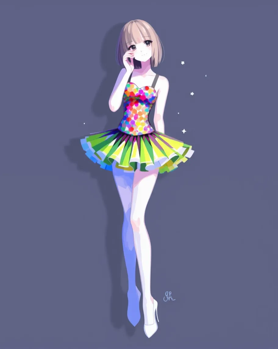 Jelly girl, rkgk - Free AI Photo Generator - starryai