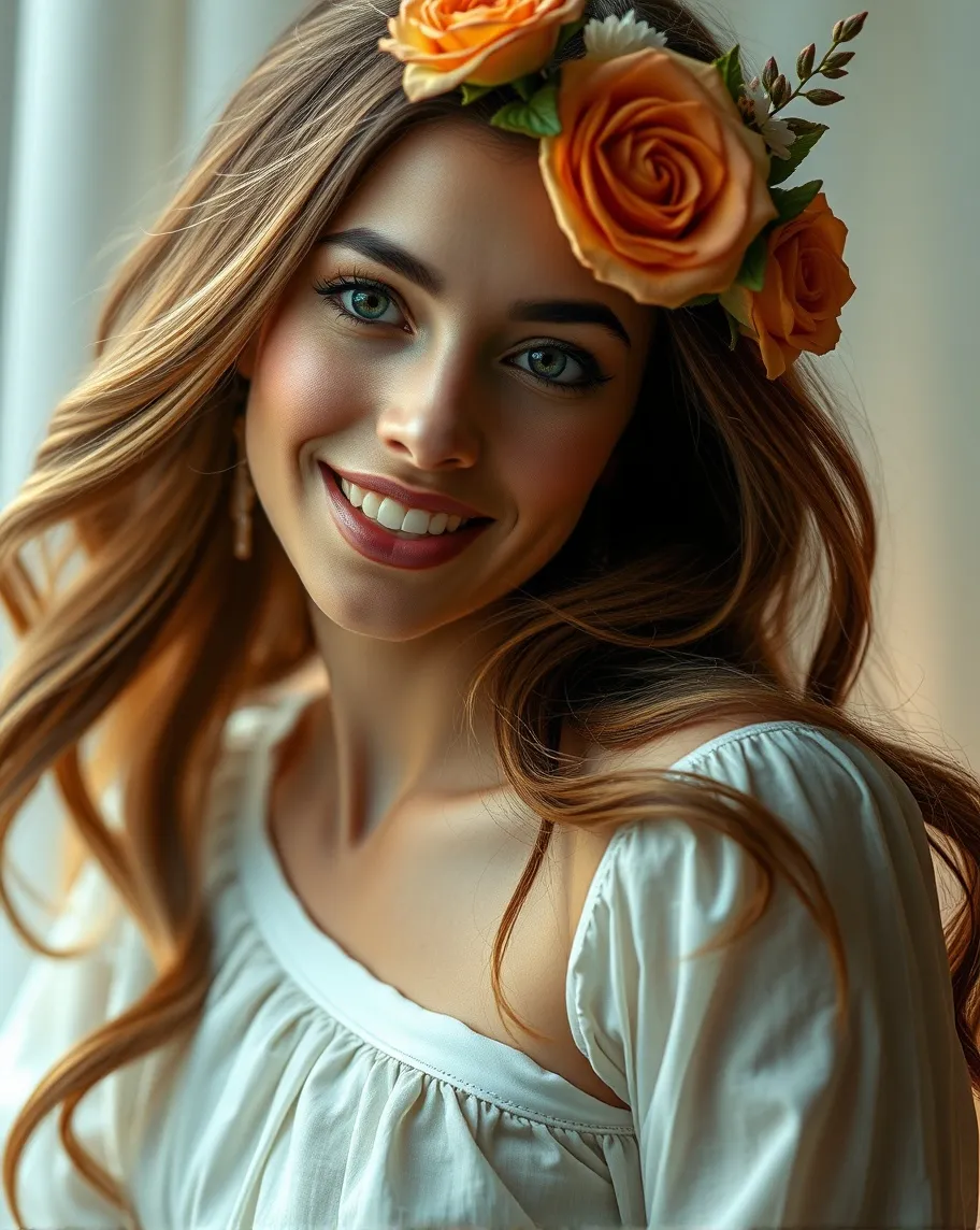 "Generate enchanting image a her - Free AI Photo Generator - starryai
