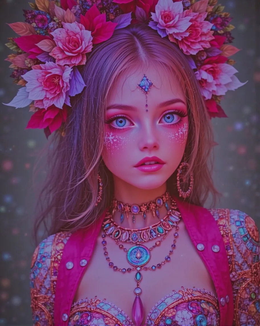 Her eyes perfect shade green blue - Free AI Photo Generator - starryai