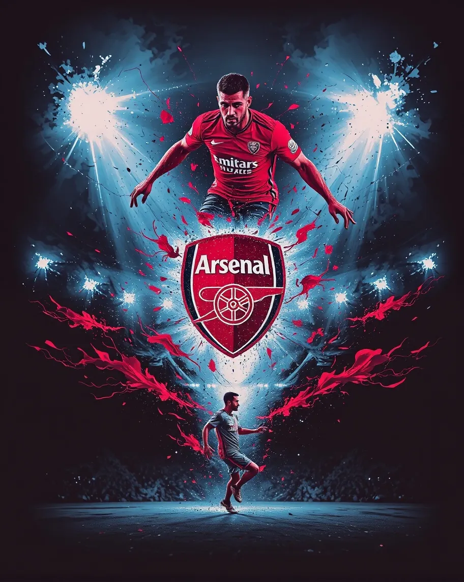 Arsenal theme saka - Free AI Photo Generator - starryai