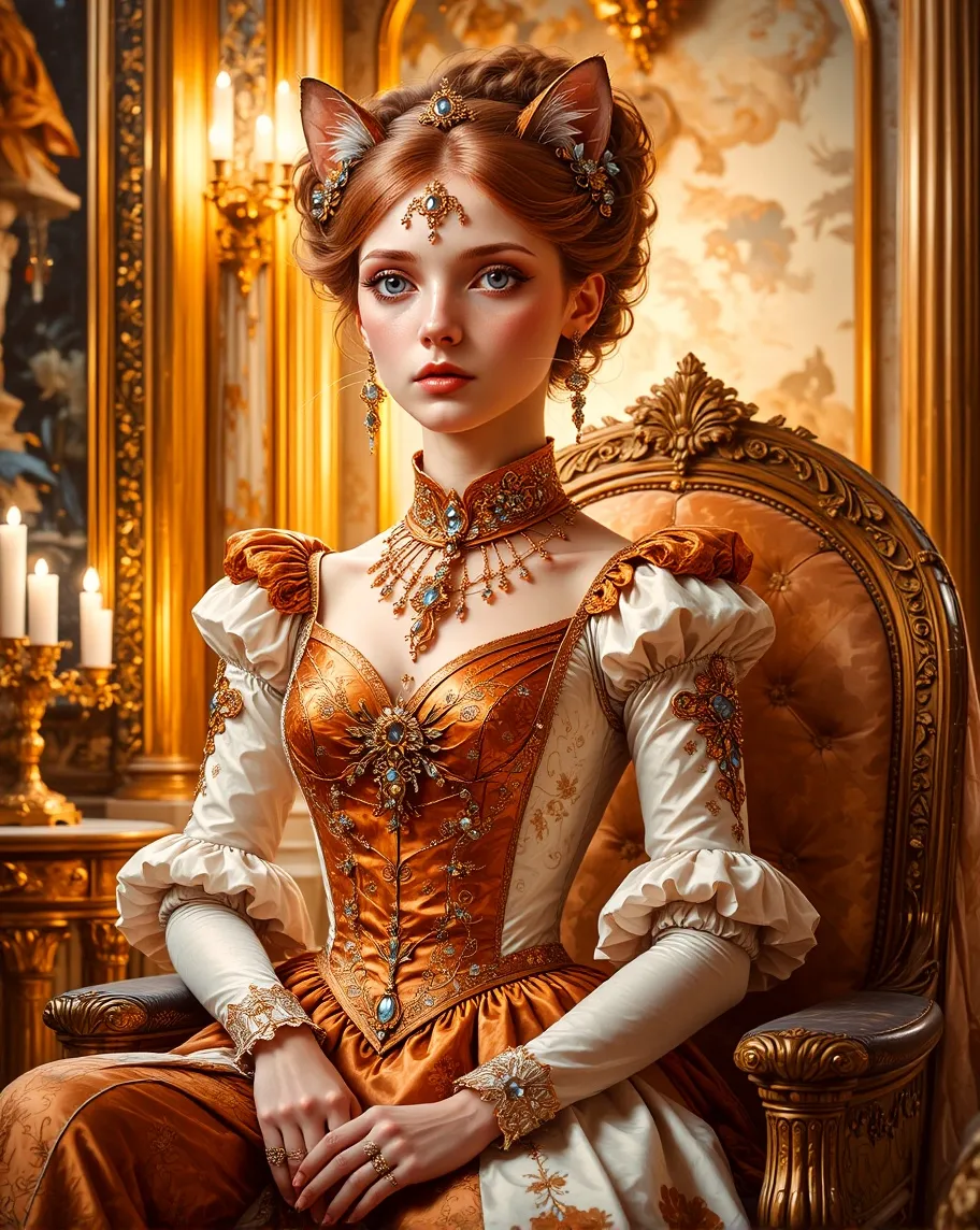 A regal woman facial features a - Free AI Photo Generator - starryai