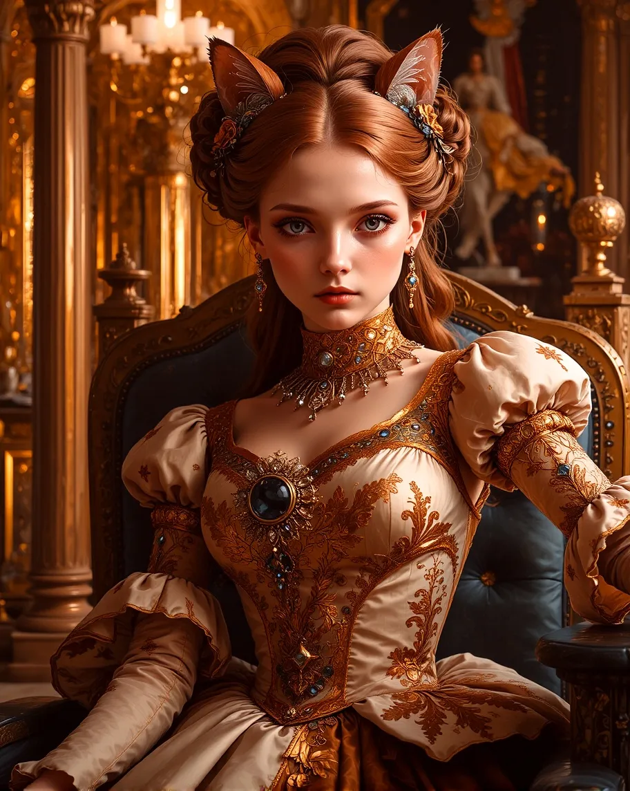 A regal woman facial features a - Free AI Photo Generator - starryai