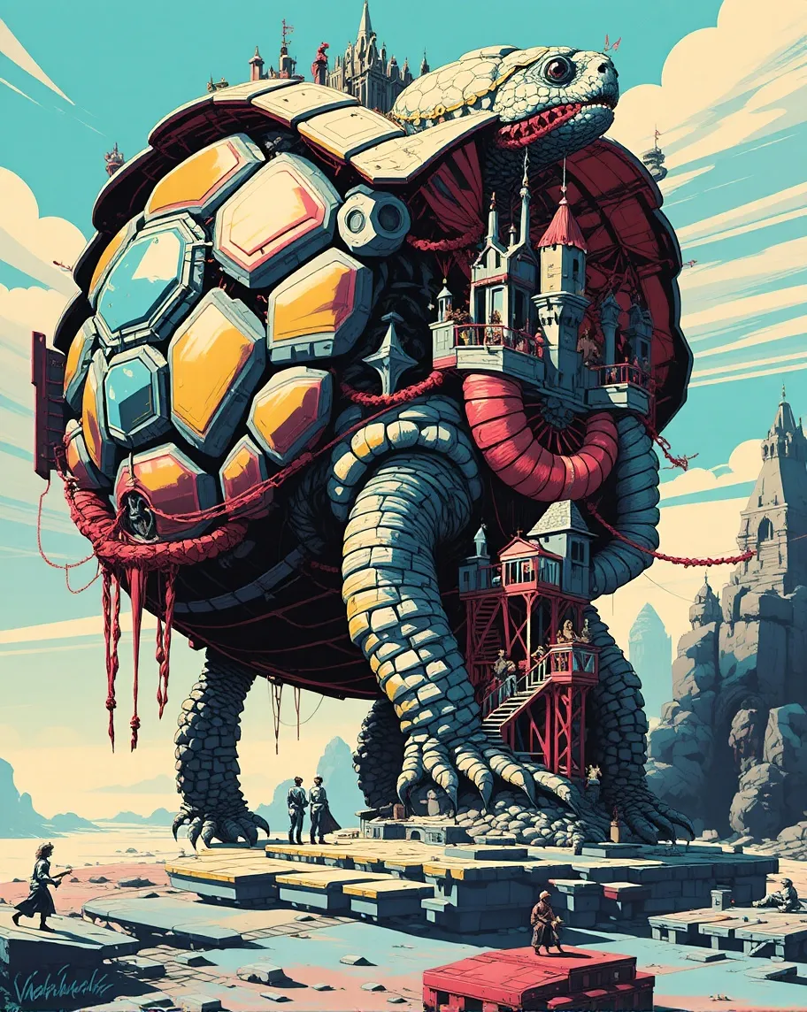 Create a vibrant, surreal artwork - Free AI Photo Generator - starryai
