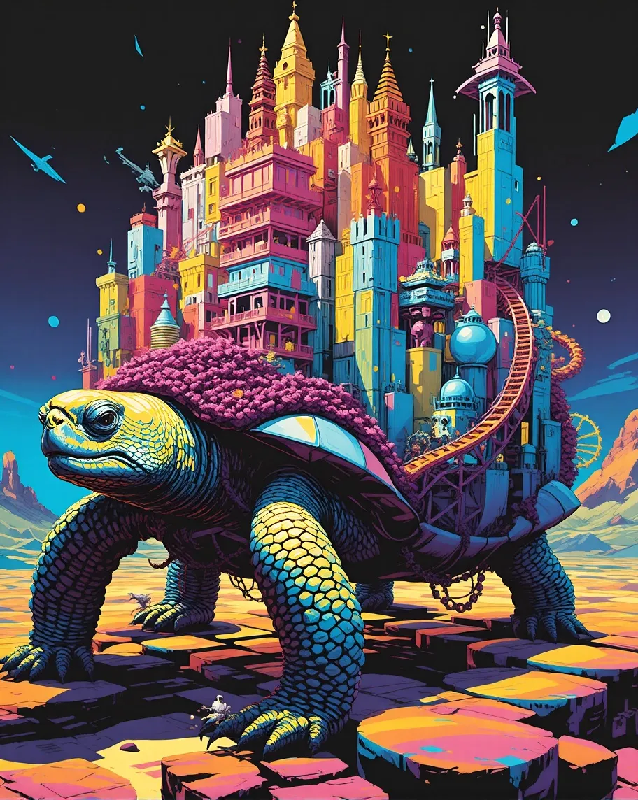 Create a vibrant, surreal artwork - Free AI Photo Generator - starryai