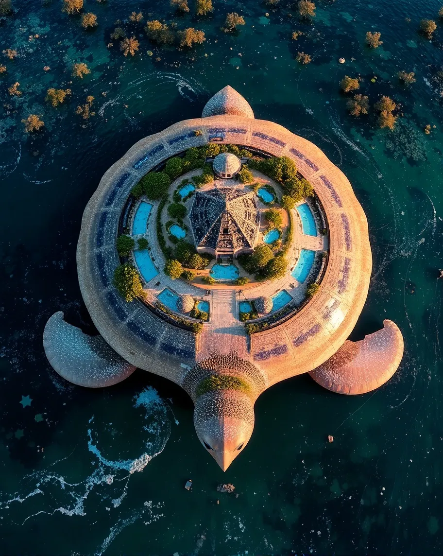 Turtle Island Resort A tropical - Free AI Photo Generator - starryai