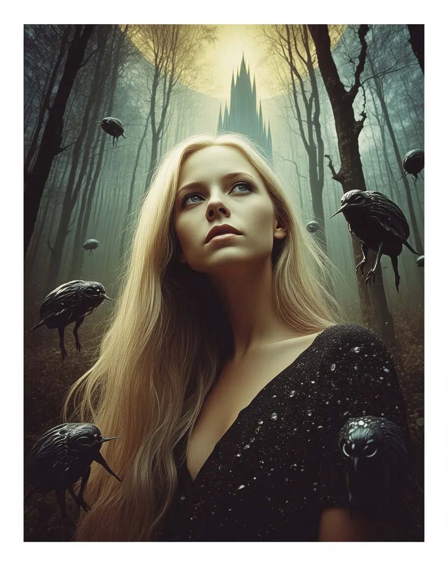 Young beautiful woman long blonde - Free AI Photo Generator - starryai