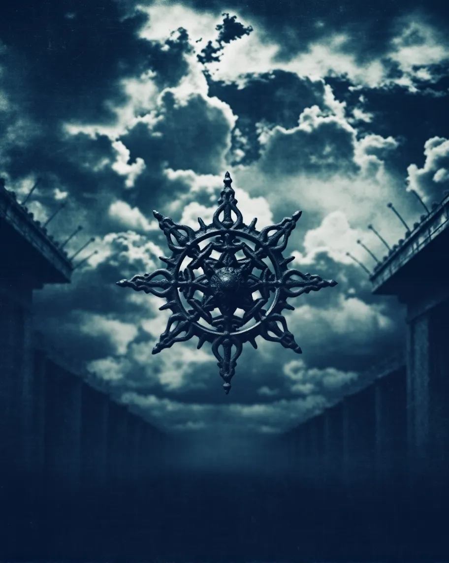 intricate gothic emblem against - Free AI Photo Generator - starryai