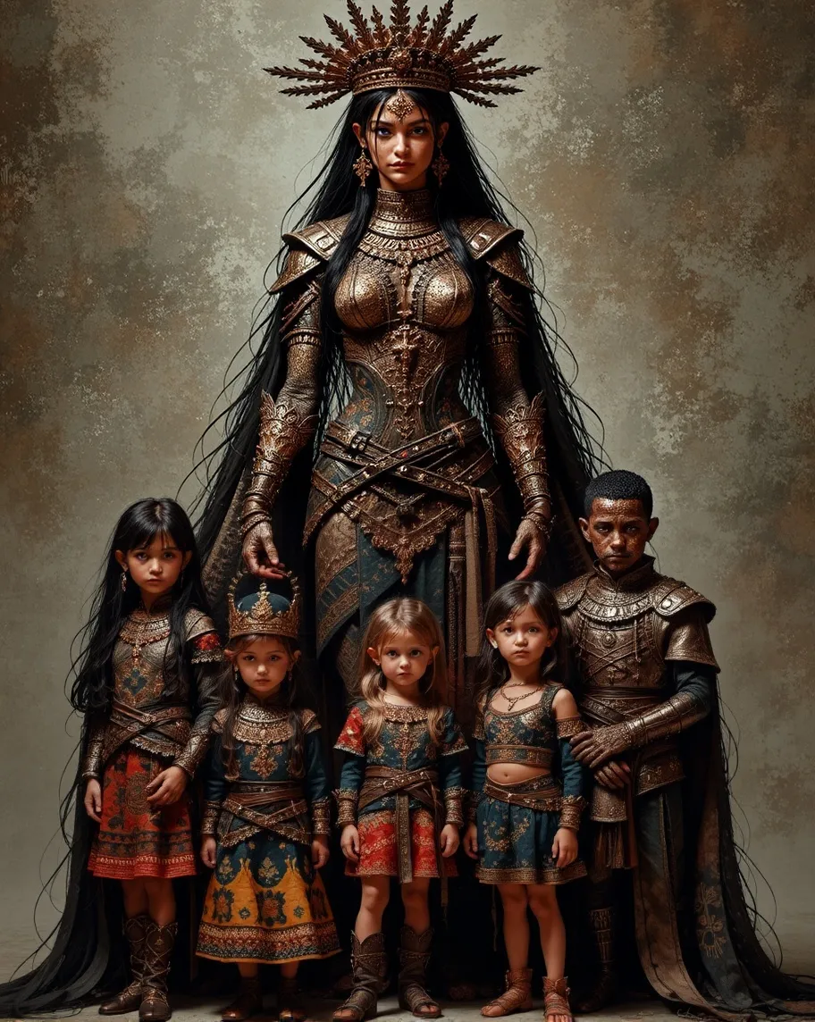 A mothers love sacrifice. She her - Free AI Photo Generator - starryai