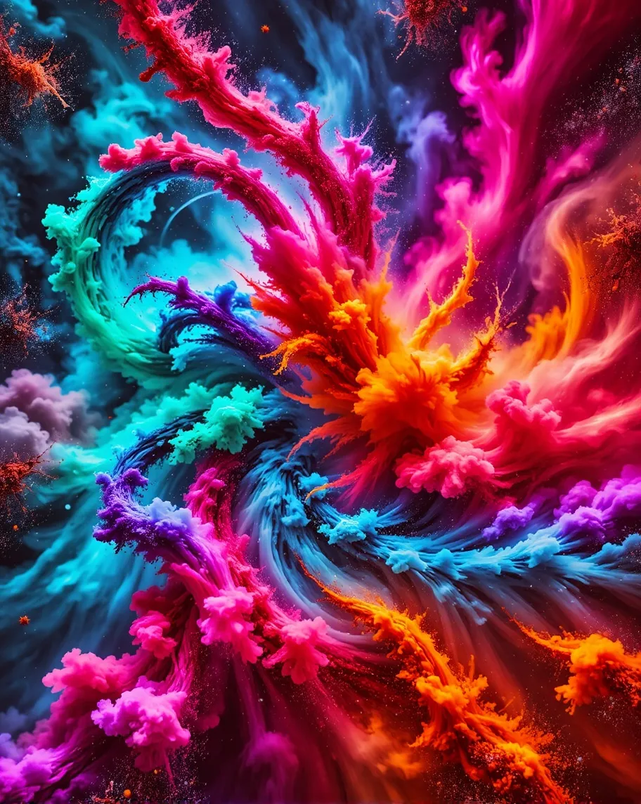 A swirling storm made entirely no - Free AI Photo Generator - starryai