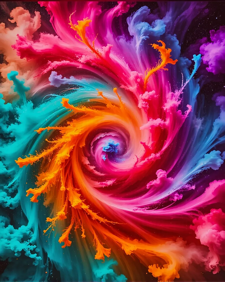 A swirling storm made entirely no - Free AI Photo Generator - starryai