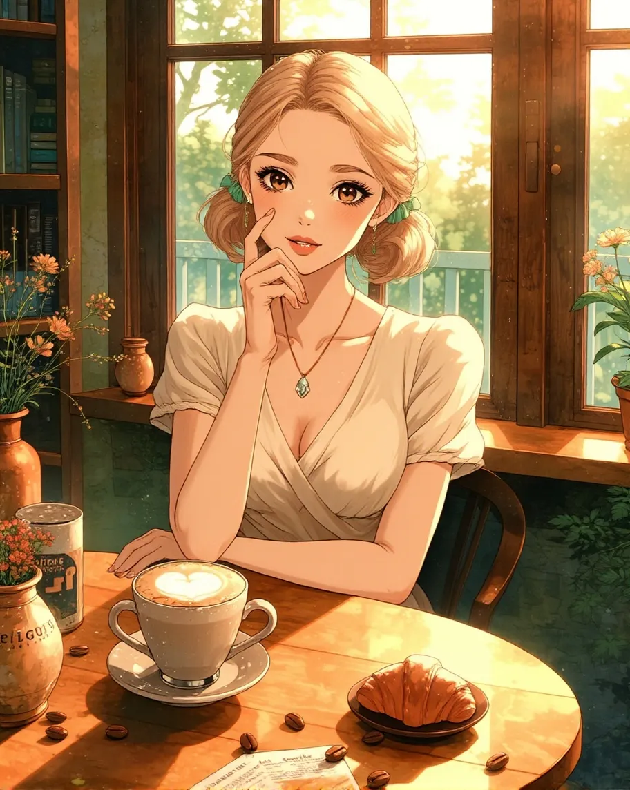 A beautiful young woman short at - Free AI Photo Generator - starryai