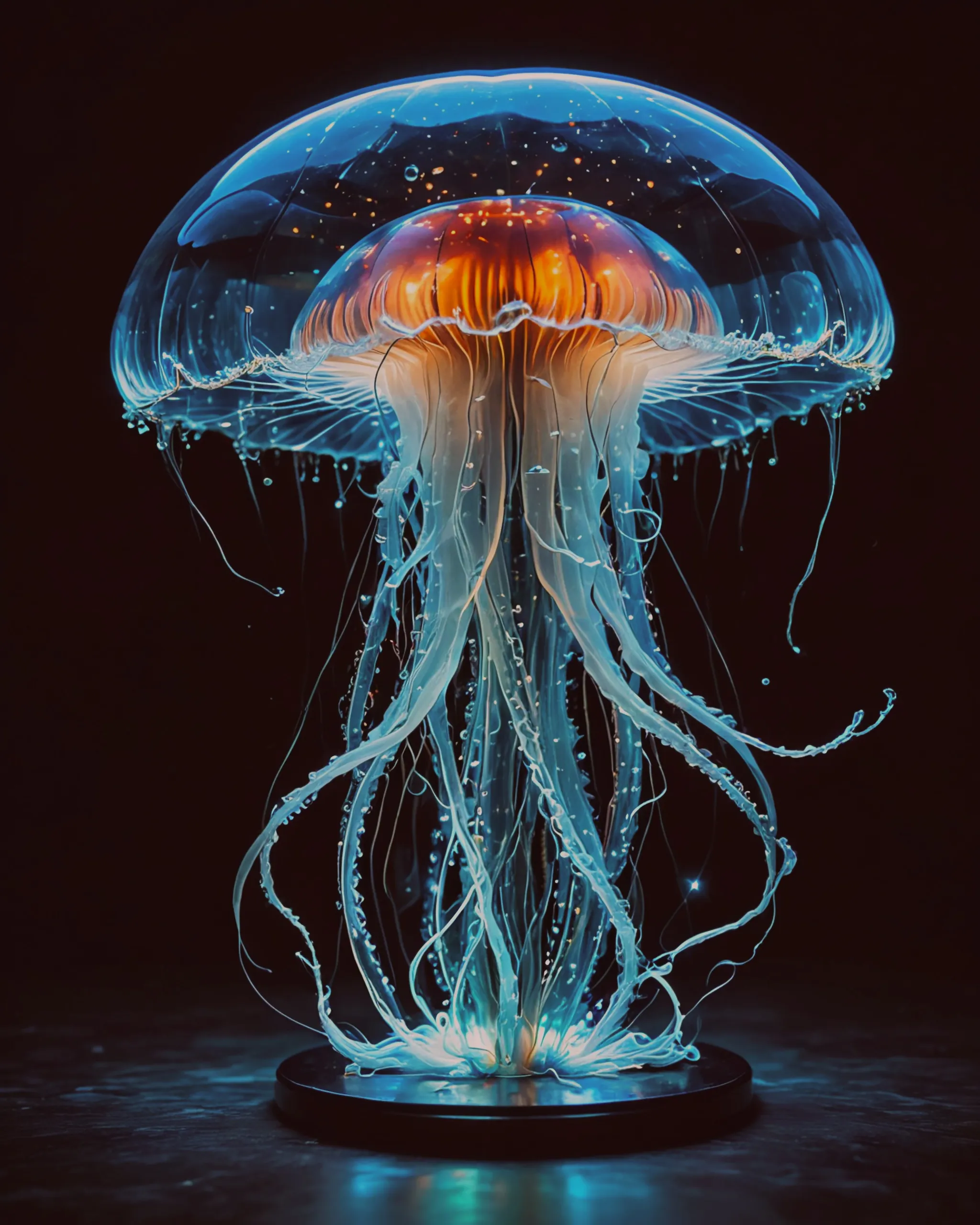 "Jellyfish reimagined Apple. A - Free AI Photo Generator - starryai