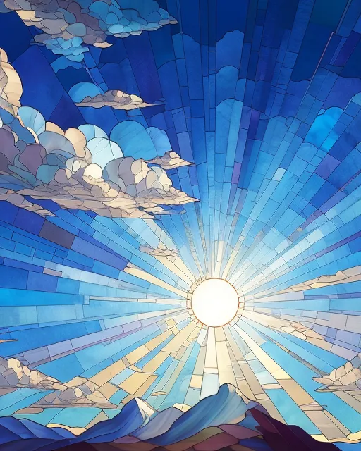 Great reason Blue Sky clouds - Free AI Photo Generator - starryai