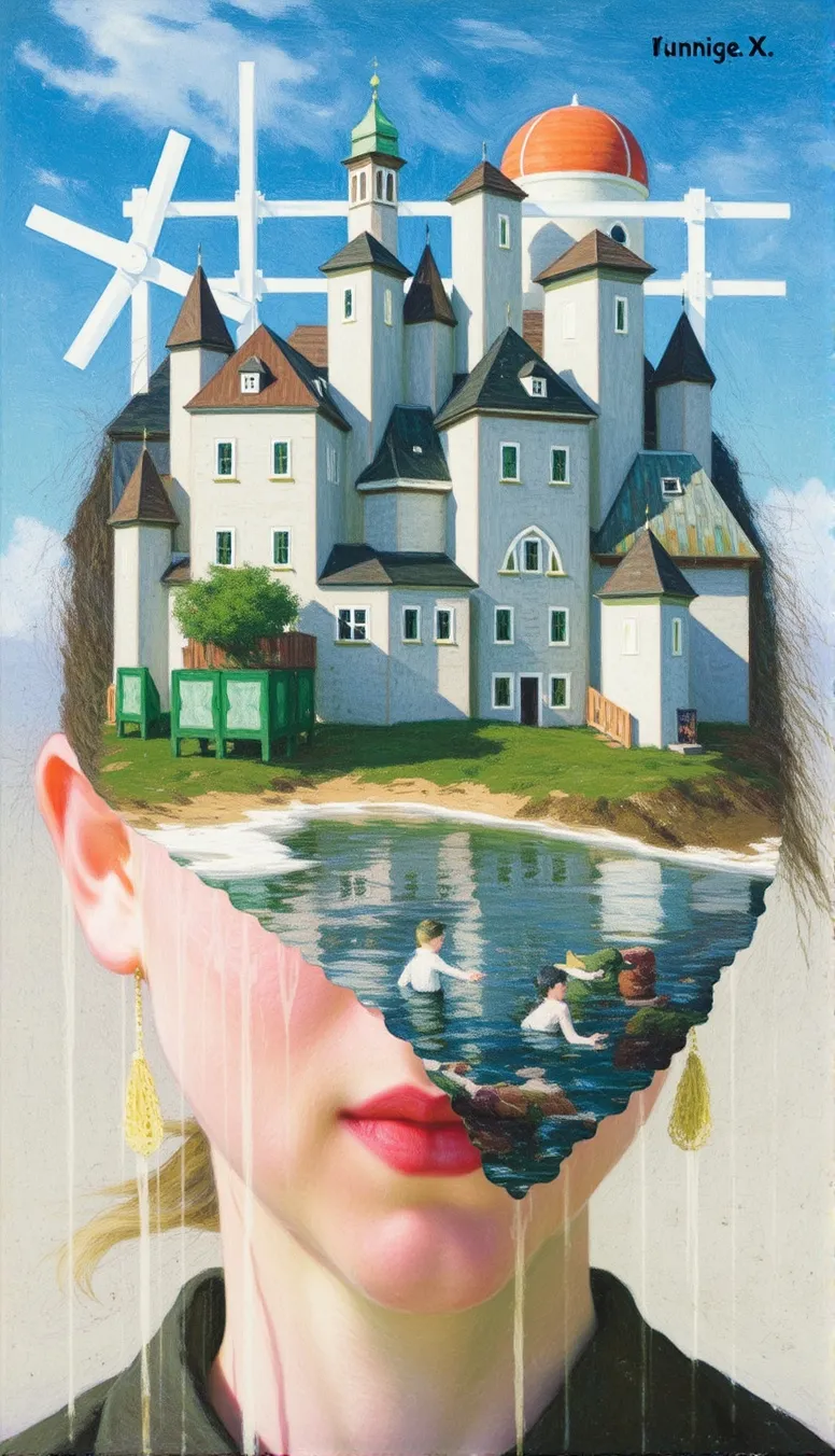 A fantastical surreal city made - Free AI Photo Generator - starryai