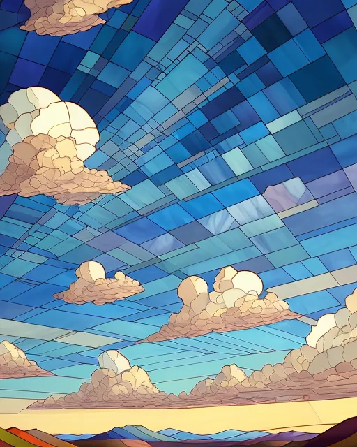 Great reason Blue Sky clouds - Free AI Photo Generator - starryai