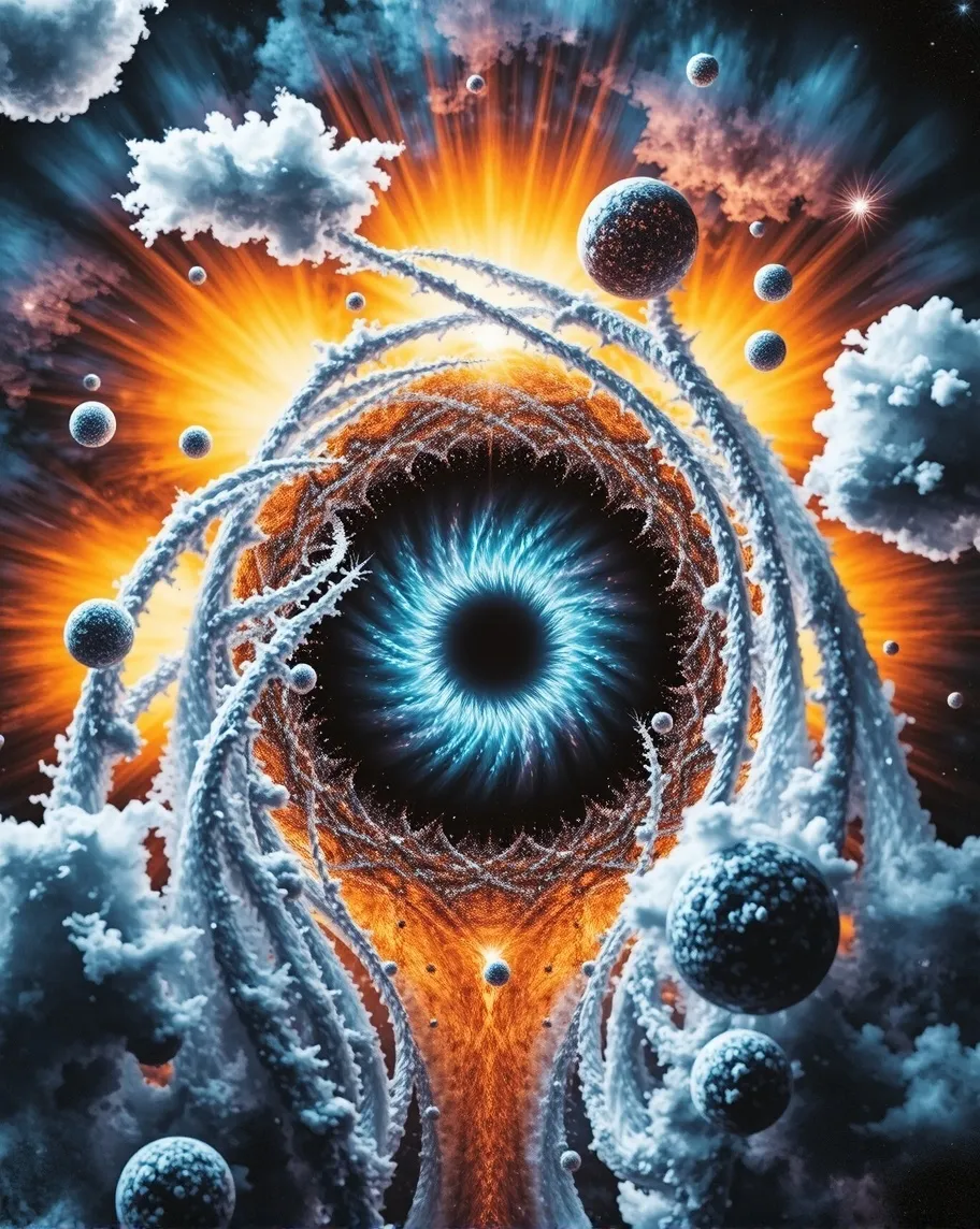 Kinetic Creations: A Blackhole up - Free AI Photo Generator - starryai