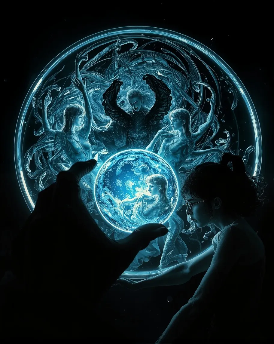 Visualize a surreal scene where - Free AI Photo Generator - starryai