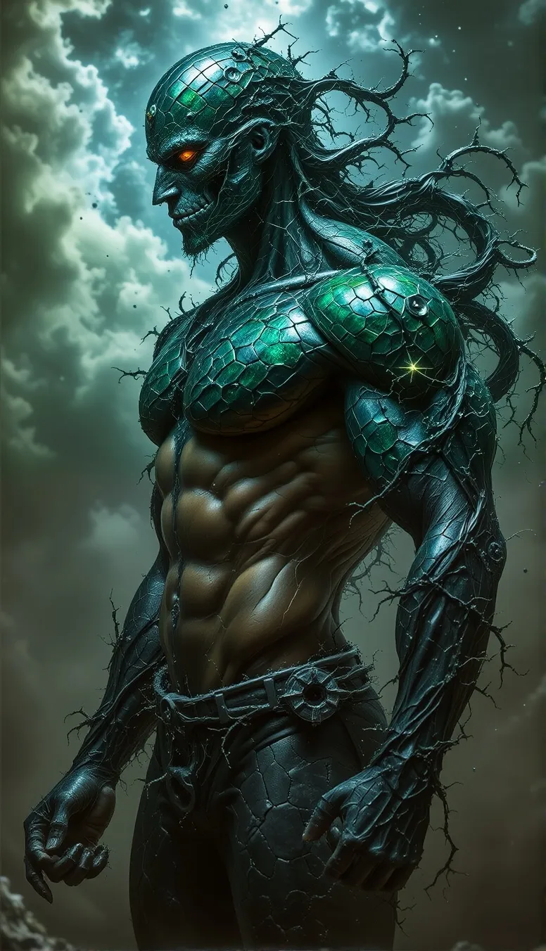 digital painting a muscular deep - Free AI Photo Generator - starryai
