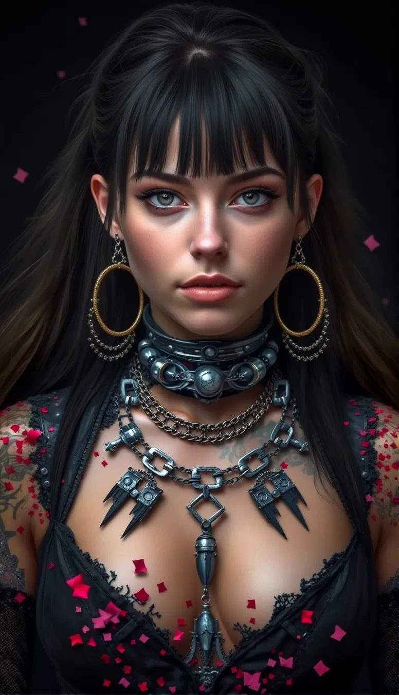 Digital portrait a young woman - Free AI Photo Generator - starryai
