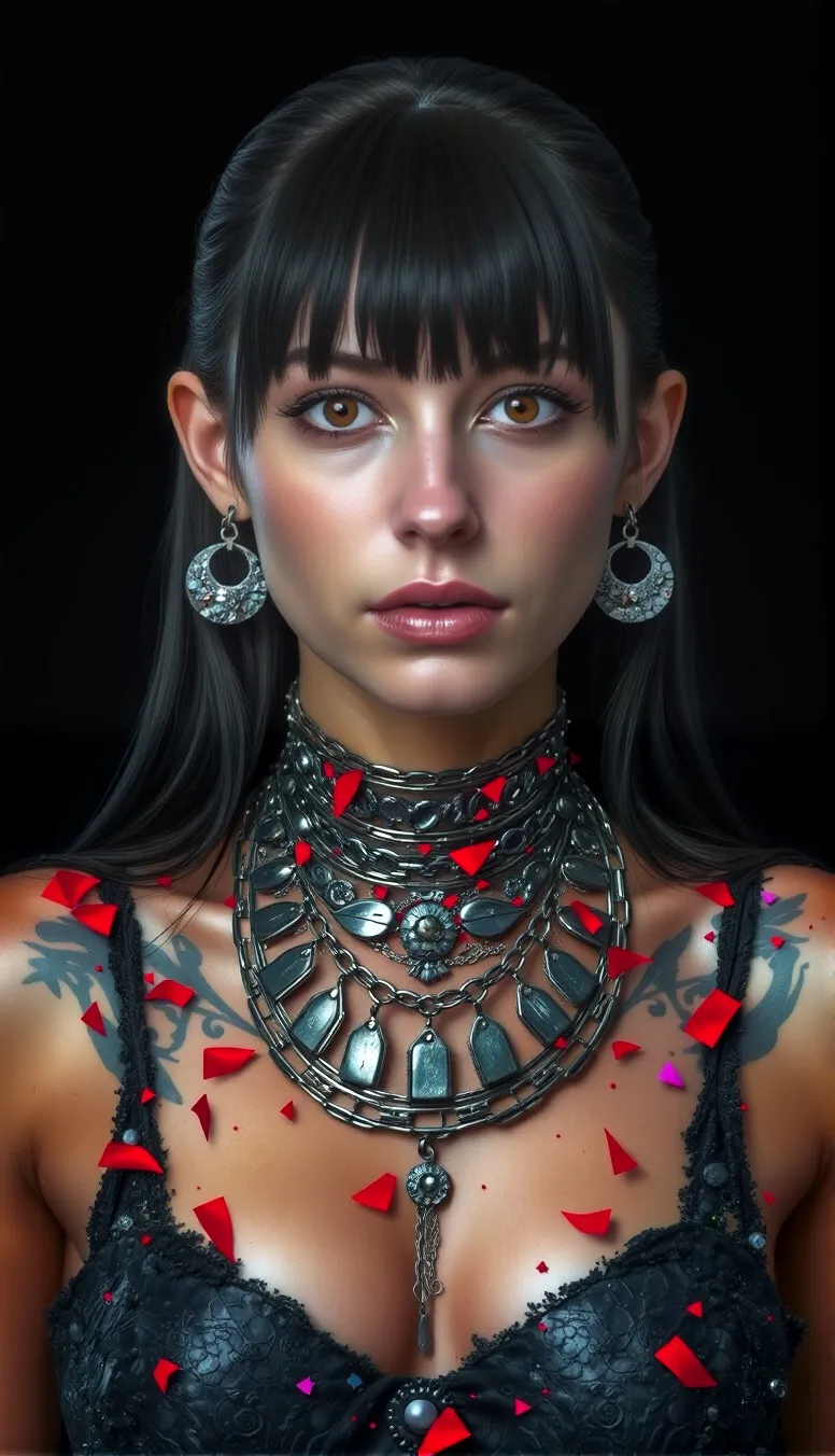 Digital portrait a young woman - Free AI Photo Generator - starryai