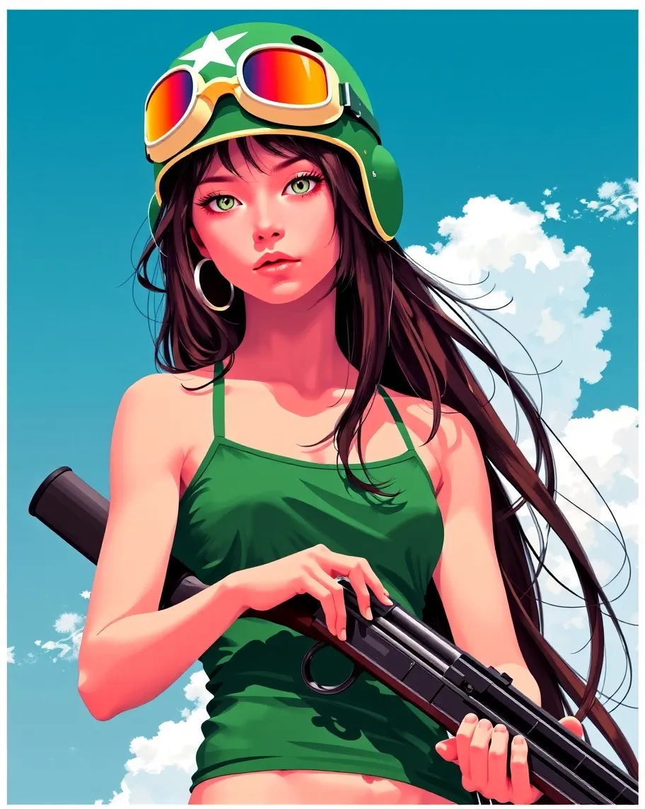 Digital illustration a young long - Free AI Photo Generator - starryai