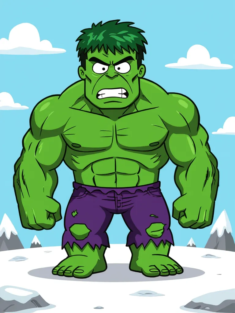 Incredible Hulk done style South - Free AI Photo Generator - starryai