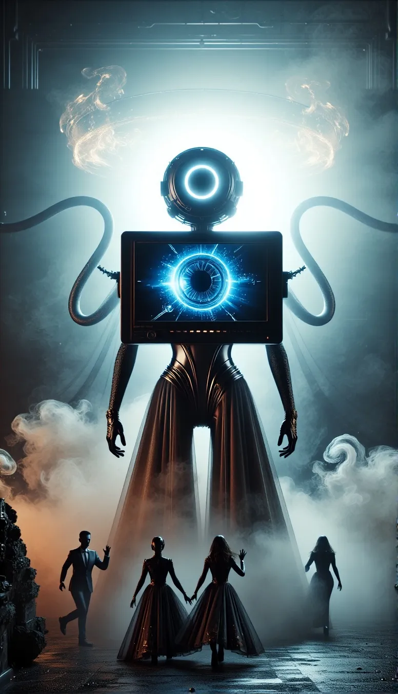 Surreal extremely tall humanoid - Free AI Photo Generator - starryai