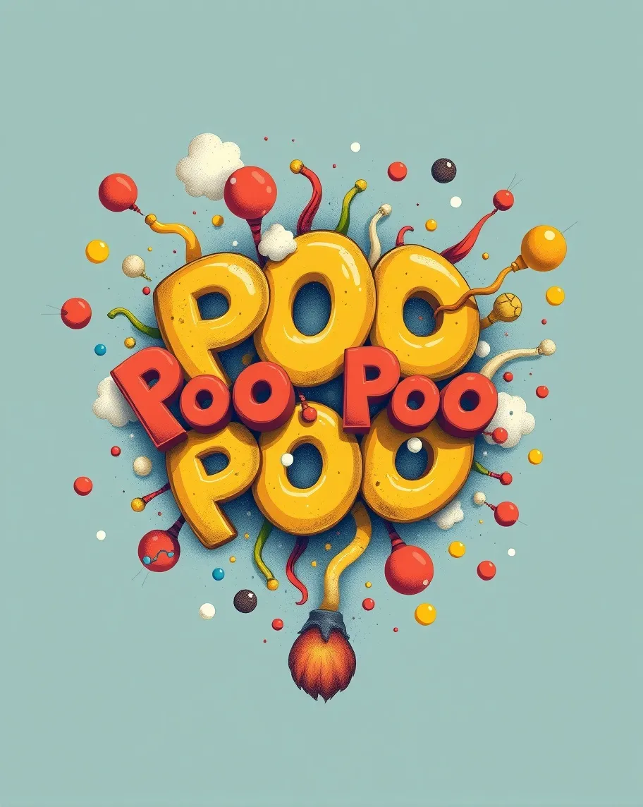 typographic Transformation poo - Free AI Photo Generator - starryai