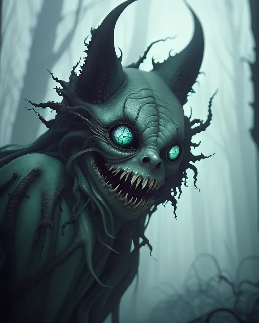 A terrifying yet beautiful made - Free AI Photo Generator - starryai
