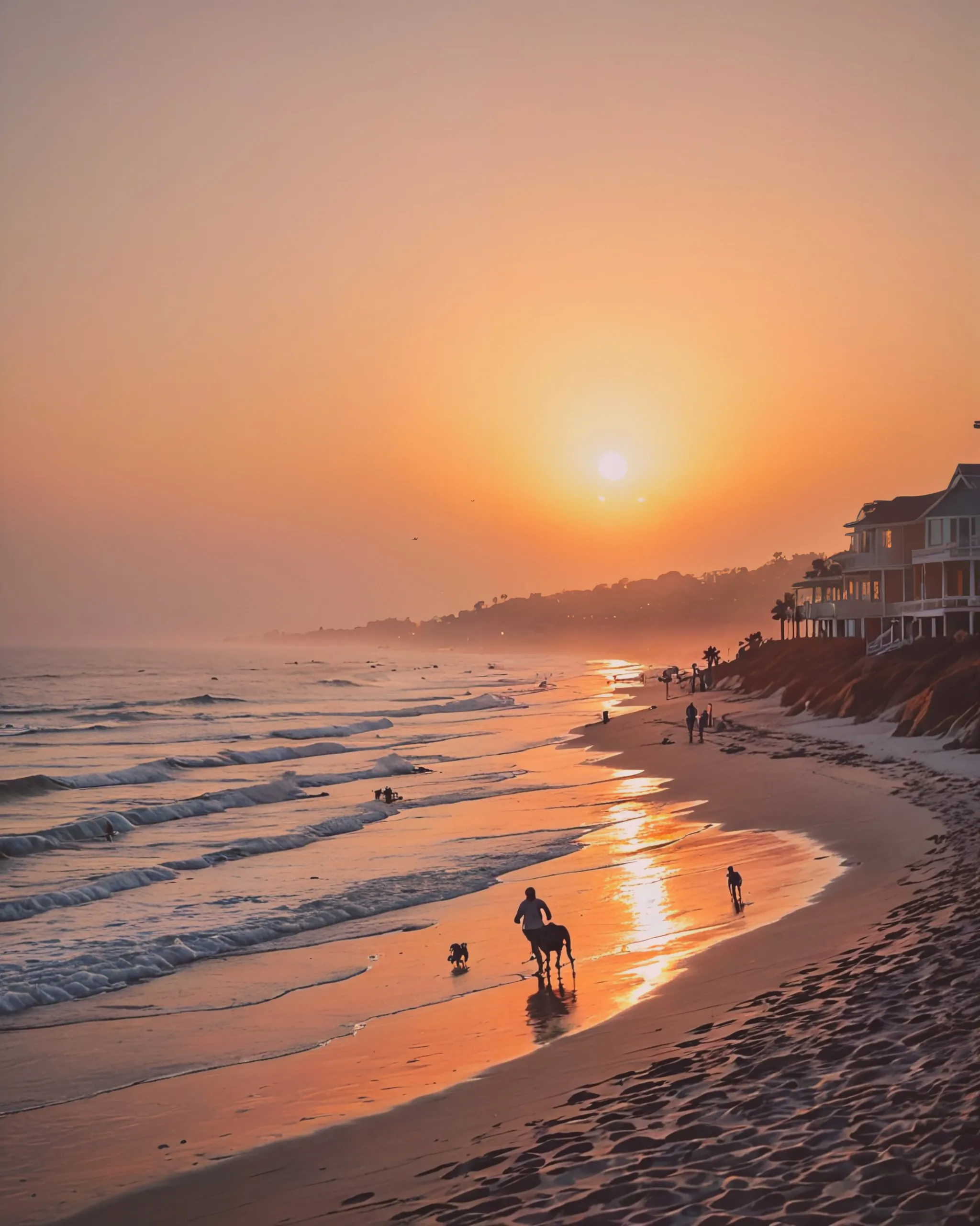 landscape depicts a beautiful sun - Free AI Photo Generator - starryai