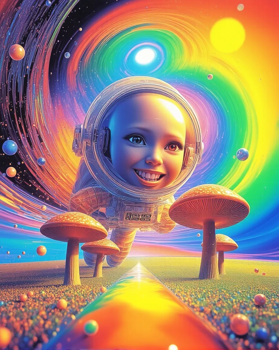 A vibrant cosmic landscape a a - Free AI Photo Generator - starryai
